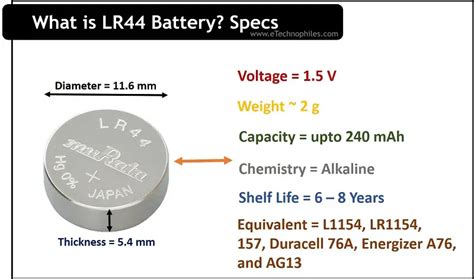 lr44 battery size equivalent